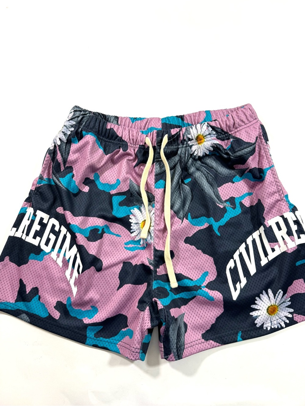 Civil Regime Those Days Mesh Shorts Floral Camo